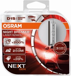 Żarniki D1S OSRAM Xenarc Night Breaker Laser NextGen +200% 