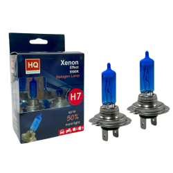 Żarówki H7 12V 55W PX26d HQ Automotive Xenon Effect 5500K +50% DUOBOX