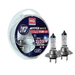 Żarówki H7 12V 55W PX26d HQ Automotive Hyper White +150%