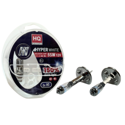 Żarówki H1 12V 55W  HQ Automotive Hyper White +150%