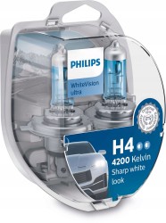 Żarówki H4 Philips WhiteVision Ultra
